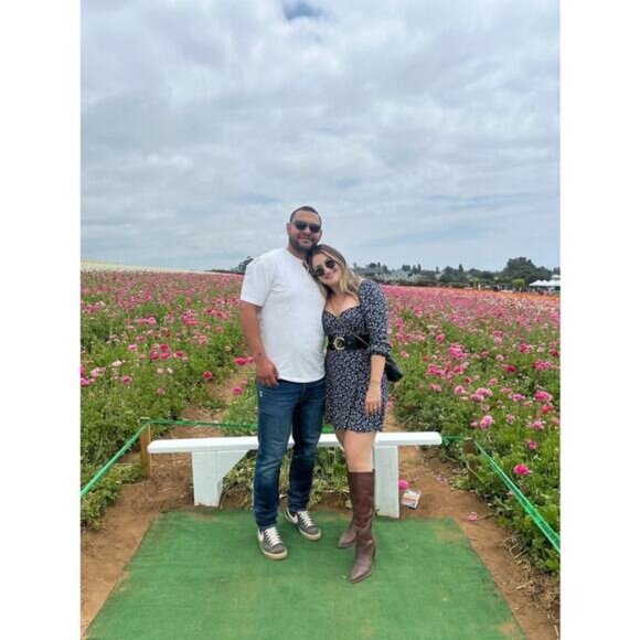 REFORMATION Women's Blue Floral Sweetheart Neckline Mochi Mini Dress Size 12 - Picture 14 of 15